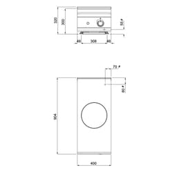 Induktionswok - 5 kW