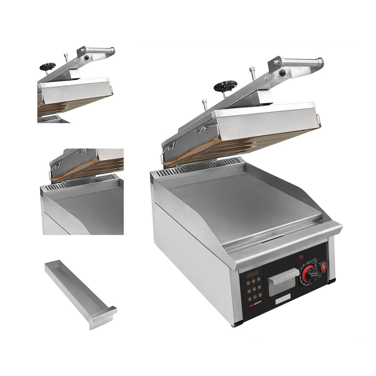 Highspeed Kontaktgrill | Hamburger Grill - 6,2 kW - automatisch - Digitales Display