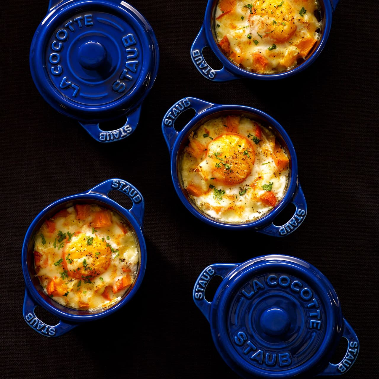 STAUB | CERAMIQUE - Mini Cocotte - Ø 100mm - rund - Keramik - Dunkelblau