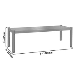 Aufsatzbord ECO - 1200x370mm - mit 1 Etage - Höhe: 415mm