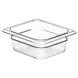 (6 Stück) CAMBRO | CAMWEAR® -  Polycarbonat GN 1/6 Behälter - Clear - Tiefe: 65mm