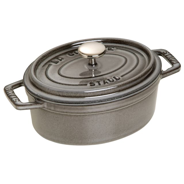 STAUB | LA COCOTTE - Cocotte - oval - 150mm - Gusseisen - Graphit-Grau