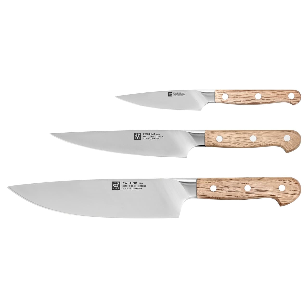 ZWILLING | PRO WOOD - Messerset - 3-tlg - Natur