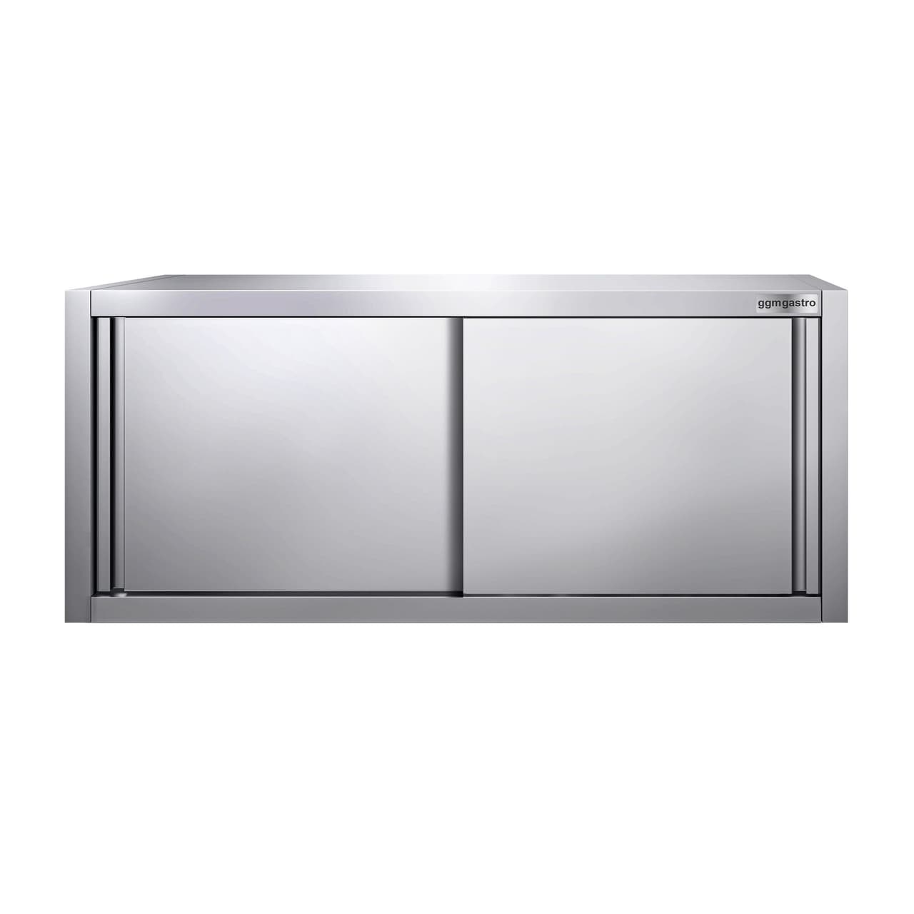 Edelstahl Wandhängeschrank PREMIUM - 1400x400mm - mit Schiebetür - 650mm hoch