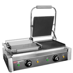 Zubereitungstisch - 1210mm - 2 Türen - für 9x GN 1/6 - inkl. Kontaktgrill