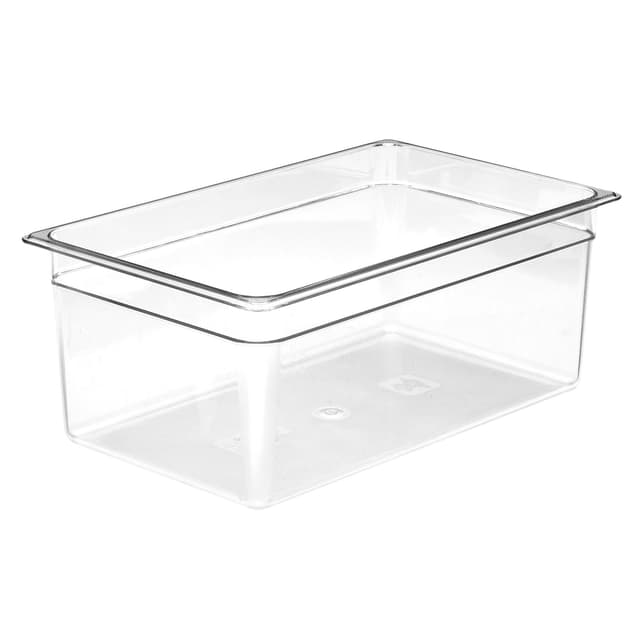 (6 Stück) CAMBRO | CAMWEAR® -  Polycarbonat GN 1/1 Behälter - Clear - Tiefe: 200mm