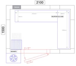 Regalset Aluminium (Eloxiert) - L-Form - Bautiefe: 360mm