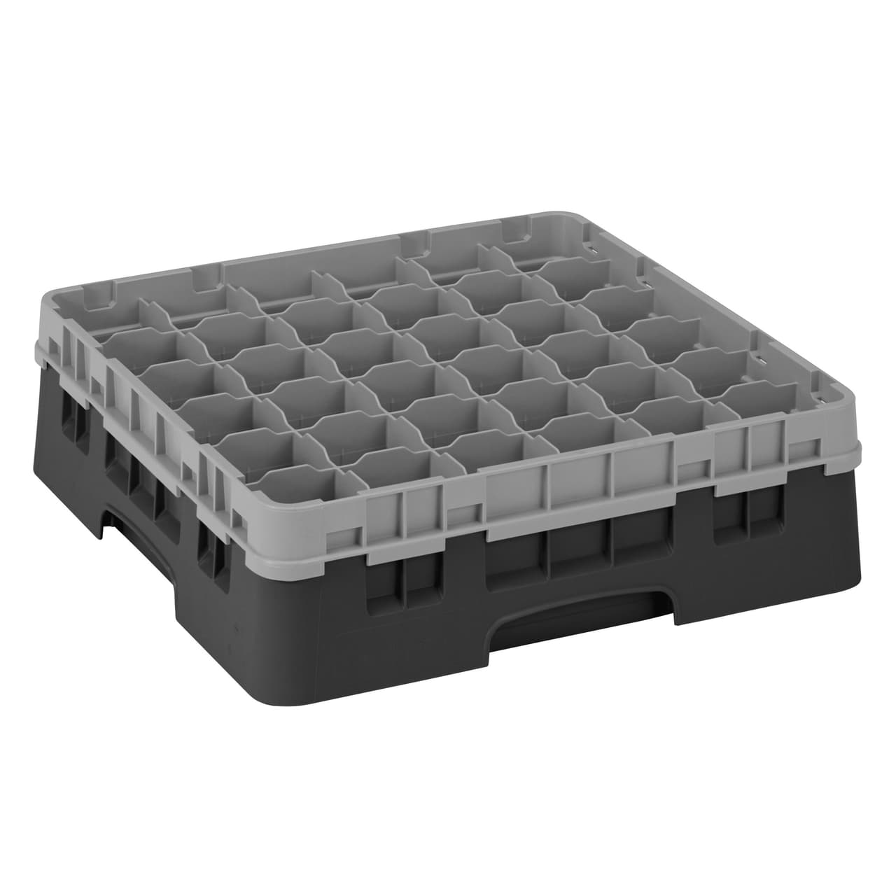 CAMBRO | CAMRACK® - Gläserspülkorb 1/1 - 36 Fächer - mit 1 Extender - 500x500mm - Schwarz