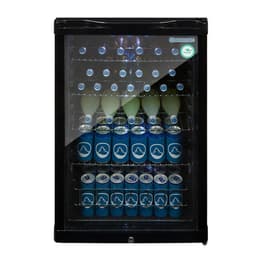 GASTRO-COOL | Barkühlschrank - 540mm - 130 Liter - mit 1 Glasflügeltür - Schwarz