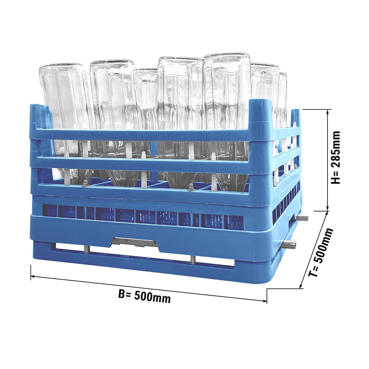 Flaschenkorb 1/1 - 500x500mm - für 16 Flaschen