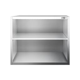 Edelstahl Wandhängeschrank PREMIUM - 800x400mm - ohne Flügeltür - 800mm hoch