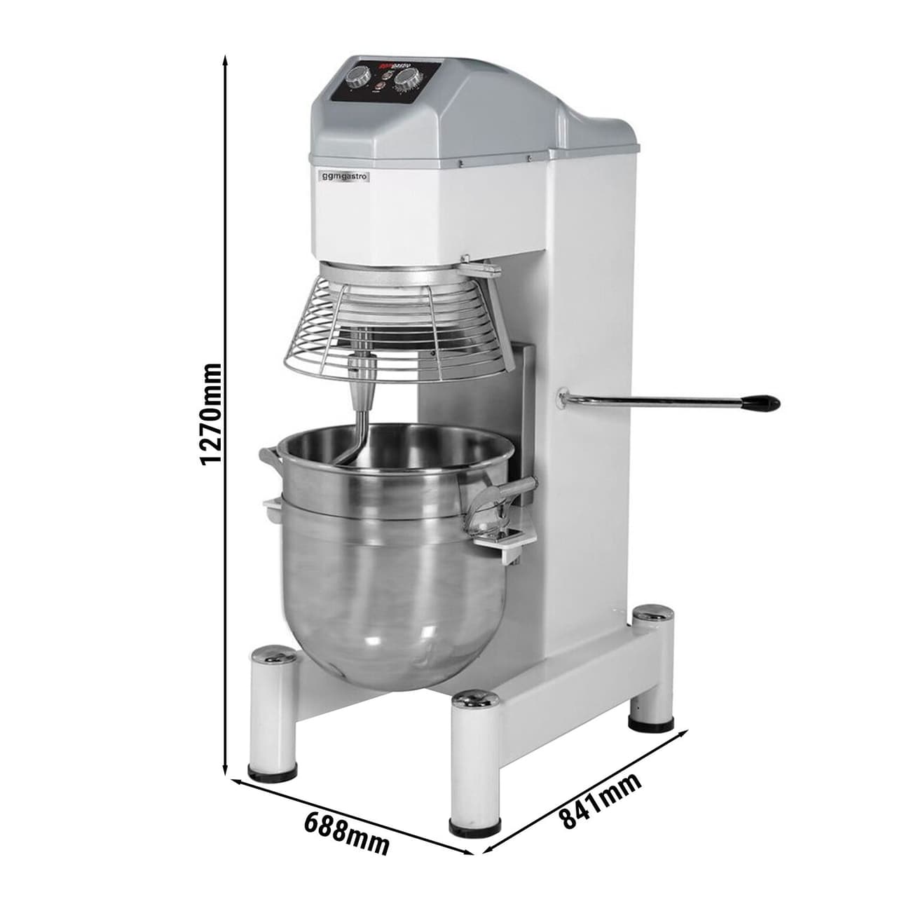 Planetenrührmaschine - 30 Liter - 1,1 kW - inkl. 3 Rühraufsätze