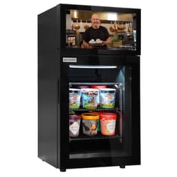 Minibar-Tiefkühlschrank - 460mm - 1 Glastür & eingebautem 19 Zoll LCD-Display