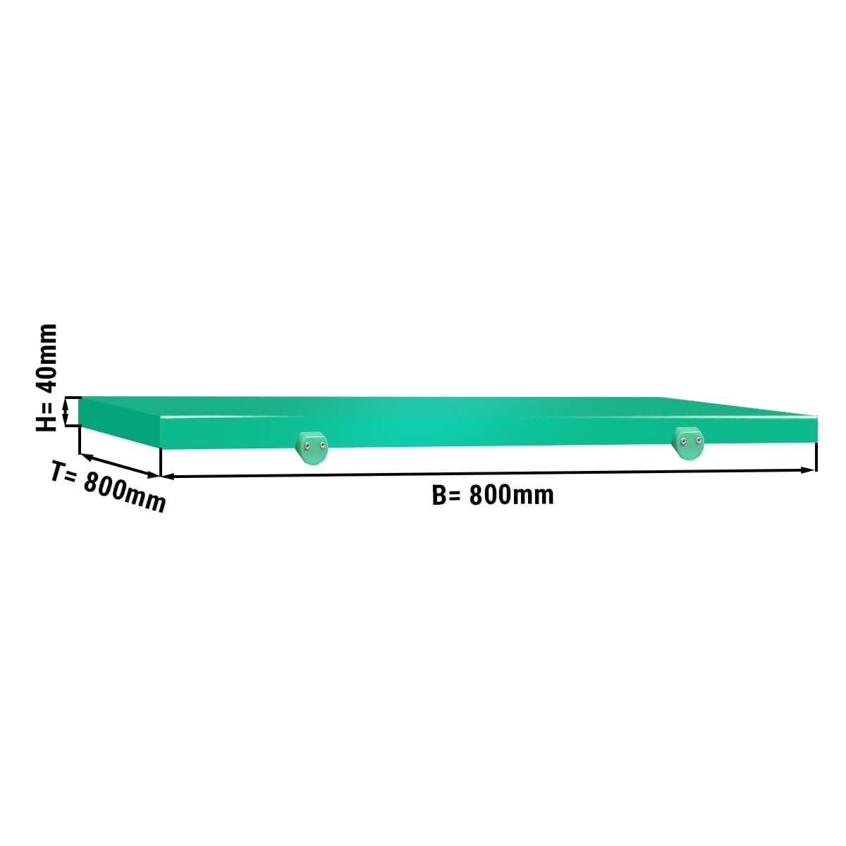 Schneideplatte für Arbeitstisch - 800x800mm - Grün