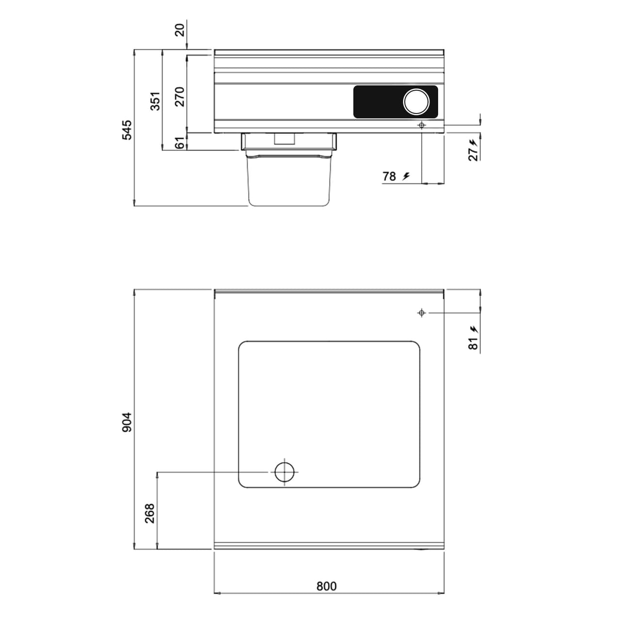 Elektro Multifunktionsbräter - 9,6 kW - 24 Liter - Bflex Digital