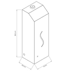 Seifenspender mit Sensor - 1000 ml - Edelstahl