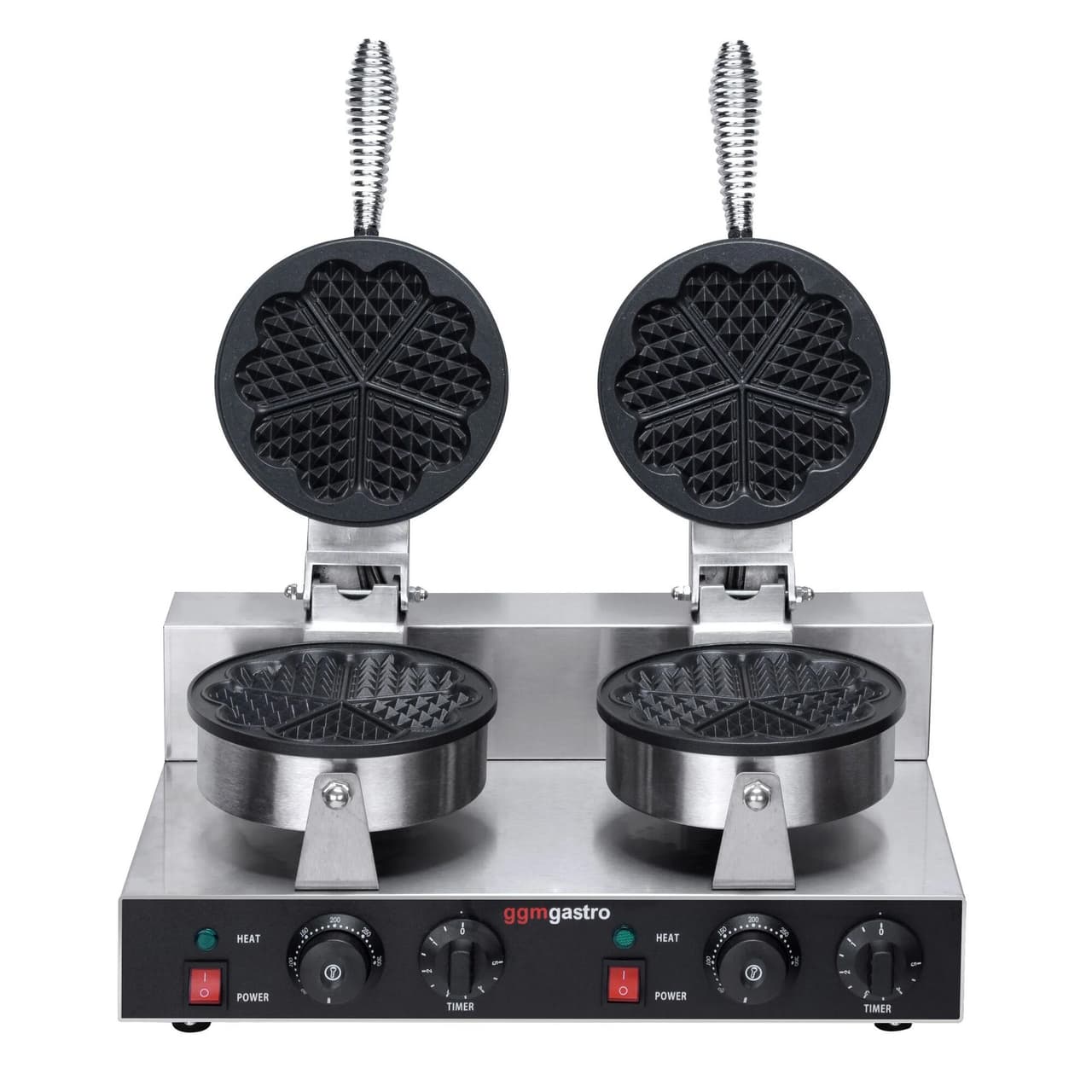 Waffeleisen - 2,6 kW - Form: Herzform - Doppelt