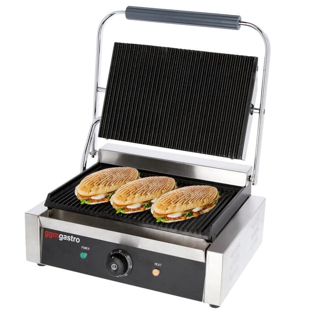 Kontaktgrill - 2,8 kW - oben & unten Gerillt - Grillfläche: 340x230mm