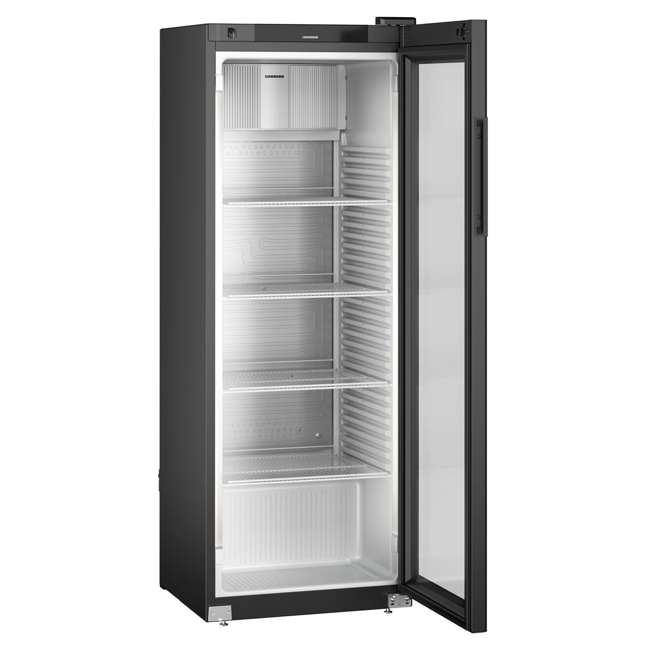 LIEBHERR | Kühlschrank PERFECTION - 250 Liter - Innen Kunststoff - mit 1 Glastür - Schwarz