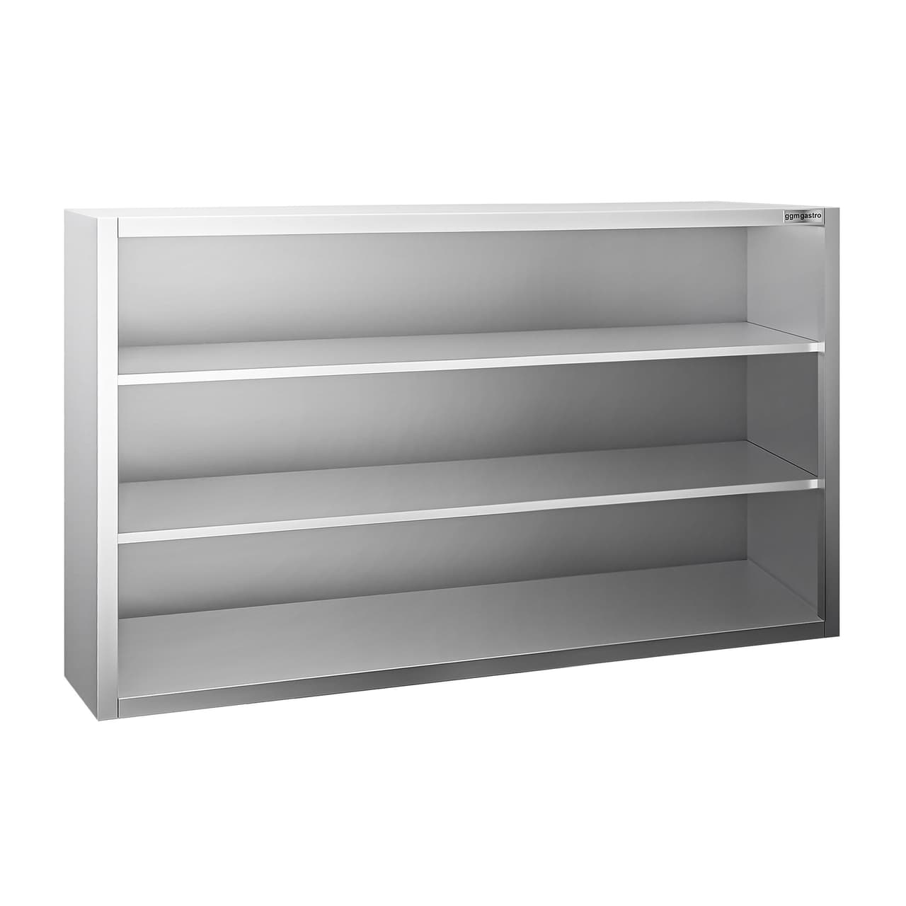 Edelstahl Wandhängeschrank PREMIUM - 1400x400mm - ohne Schiebetür - 1000mm hoch