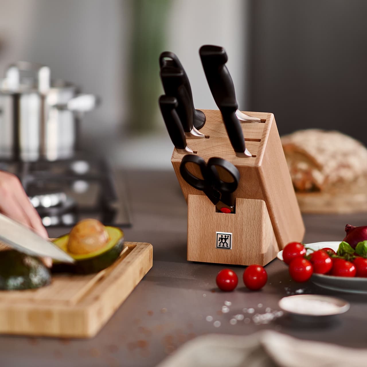 ZWILLING | VIER STERNE - Messerblockset - 8-tlg - Natur