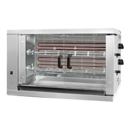 Elektro Hähnchengrill - 6,6kW - mit 2 Spießen für bis zu 12 Hähnchen