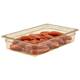 (6 Stück) CAMBRO | H-PAN™ -  Hitzebeständige GN 1/1 Behälter - Bernstein - Tiefe: 100mm