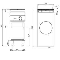 Induktionswok - 5 kW