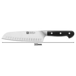 ZWILLING | PRO - Santoku - mit Kullenschliff- Klinge: 180mm