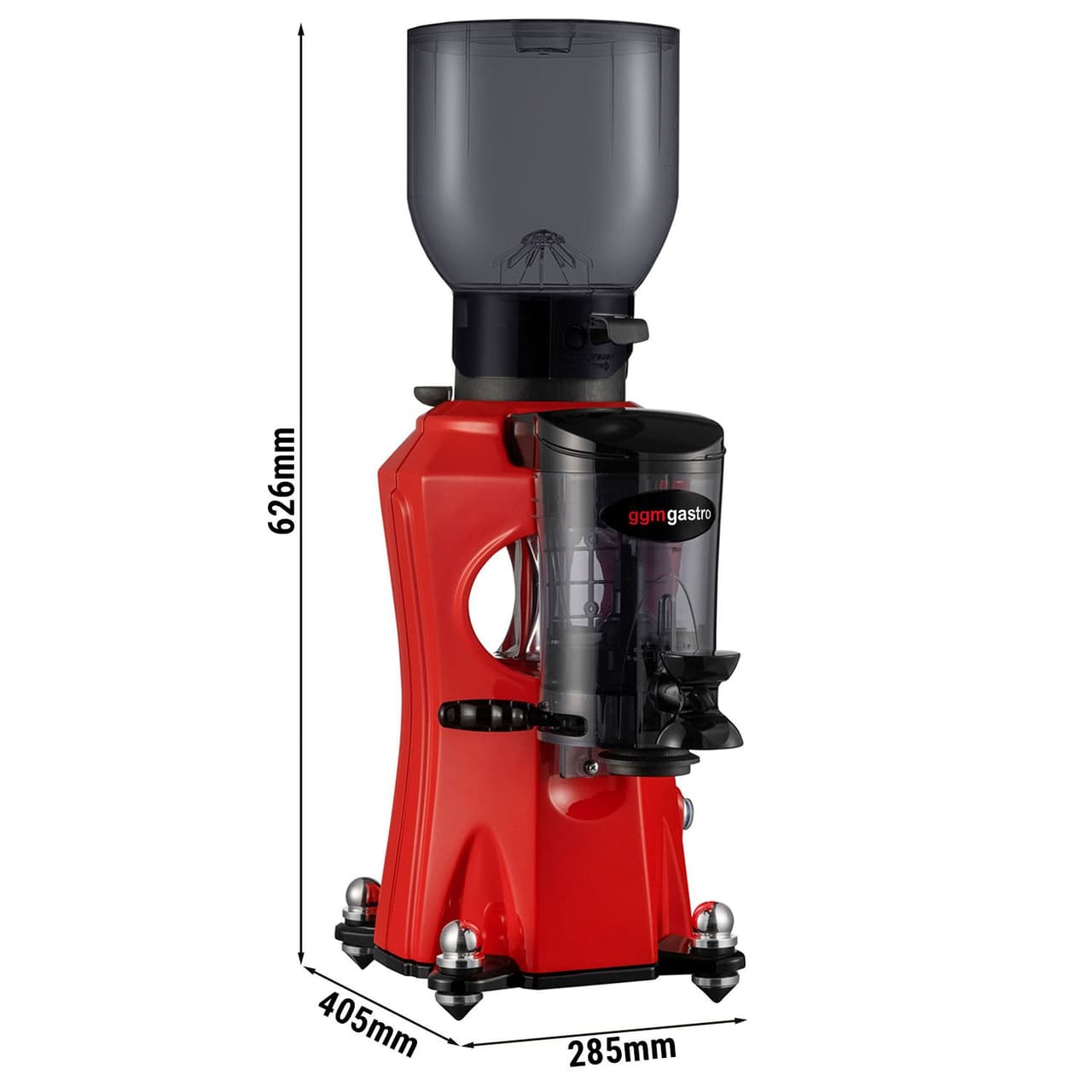 Kaffeemühle - Rot - 2kg - 356 Watt - 45 dB