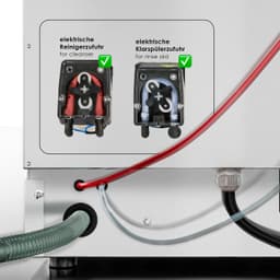 Doppelwandige Gläserspülmaschine - Digital - 3,4 kW - mit Ablauf, Reiniger- & Klarspülerpumpe & Wi-Fi Option