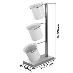 Besteckkasten - mit 3 Ablagen - Chrom