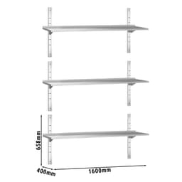 Wandborde ECO - 1600x300mm - mit 3 Etagen