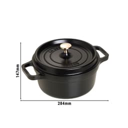 STAUB | LA COCOTTE - Cocotte - Ø 220mm - Gusseisen - Schwarz