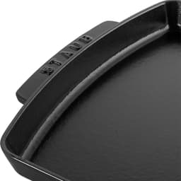 STAUB | SERVING - Teller mit Holzunterlage - 330x220mm - Gusseisen - Schwarz