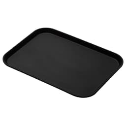 (12 Stück) CAMBRO | CAMTREAD® - Fiberglas Tablett - rechteckig - 415x305mm - hohes Profil - Schwarz