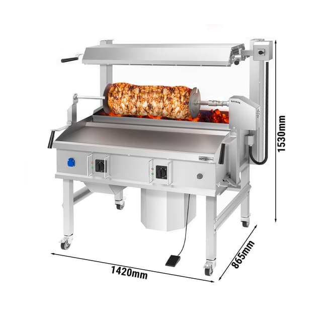 Cag Kebab Maschine - 14kW - horizontal - Standgerät