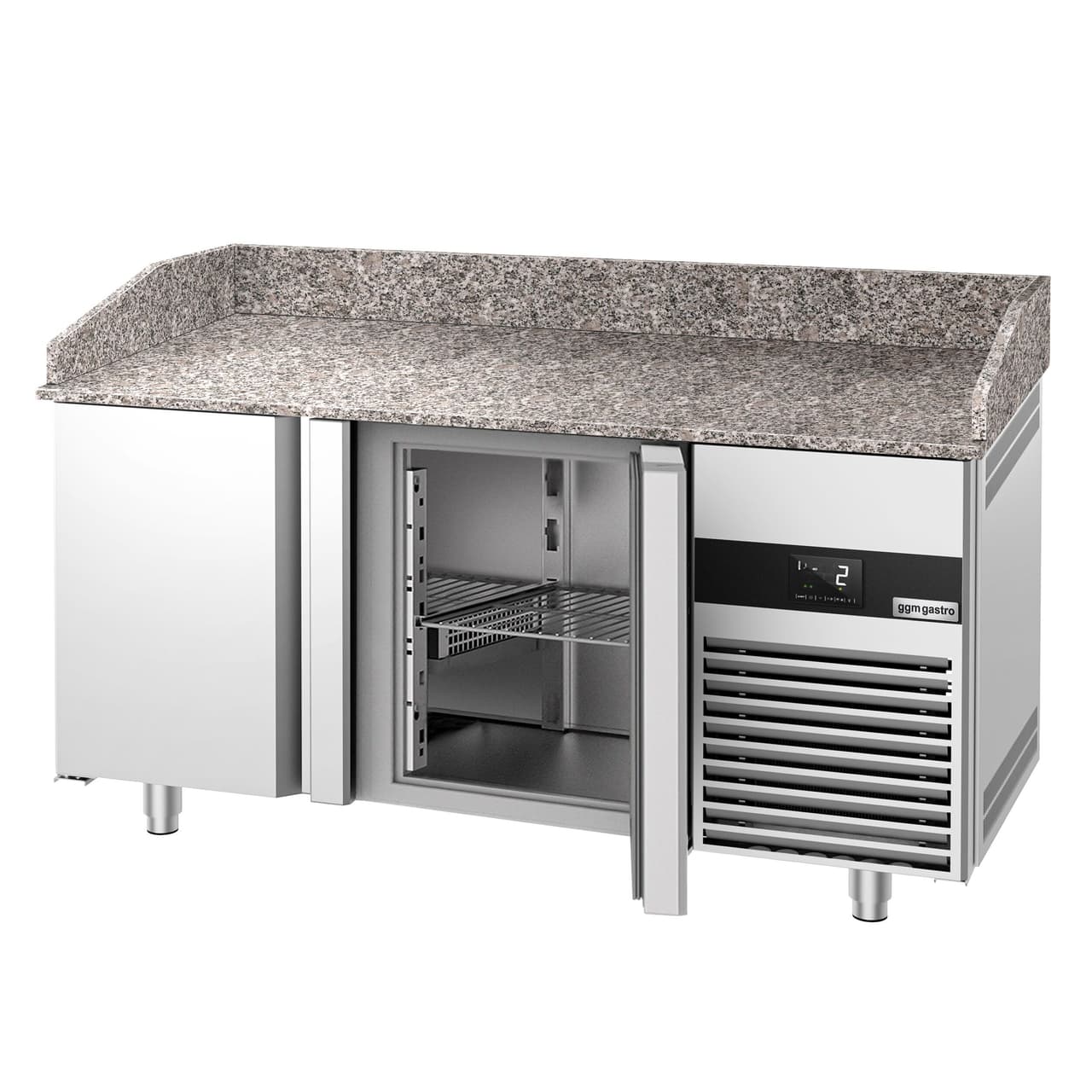 Pizzakühltisch PREMIUM - 1550x800mm - mit 2 Türen