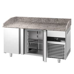 Pizzakühltisch PREMIUM - 1550x800mm - mit 2 Türen