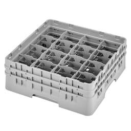 CAMBRO | CAMRACK® - Tassenspülkorb 1/1 - mit 16 Fächer - 500x500mmn - Grau