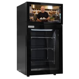 Minibar-Tiefkühlschrank - 460mm - mit 1 Glastür & Werbedisplay