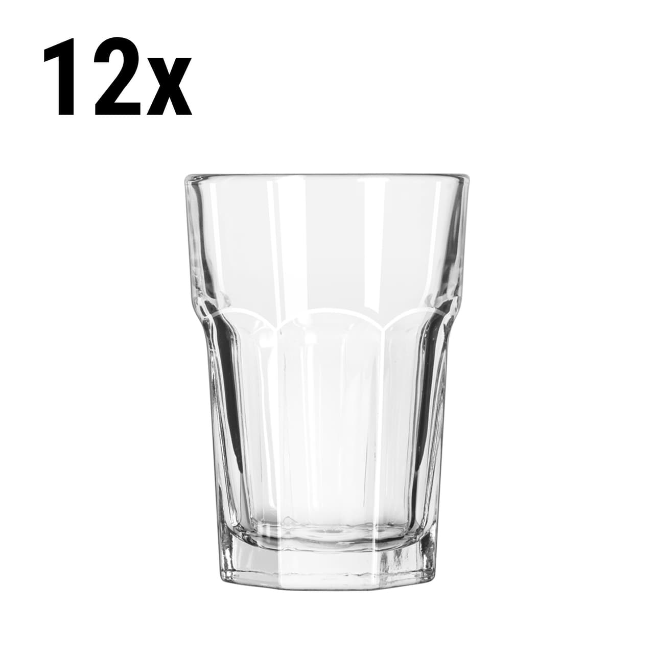 (12 Stück) Longdrinkglas - GIBRALTAR - 296 ml - Transparent