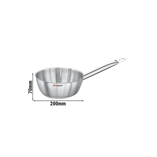 Stiel-Sauteuse - konische Form - Ø 200mm - Höhe: 70mm