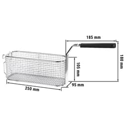 Fritteusenhalbkorb - für Gas Fritteusen Serie 600