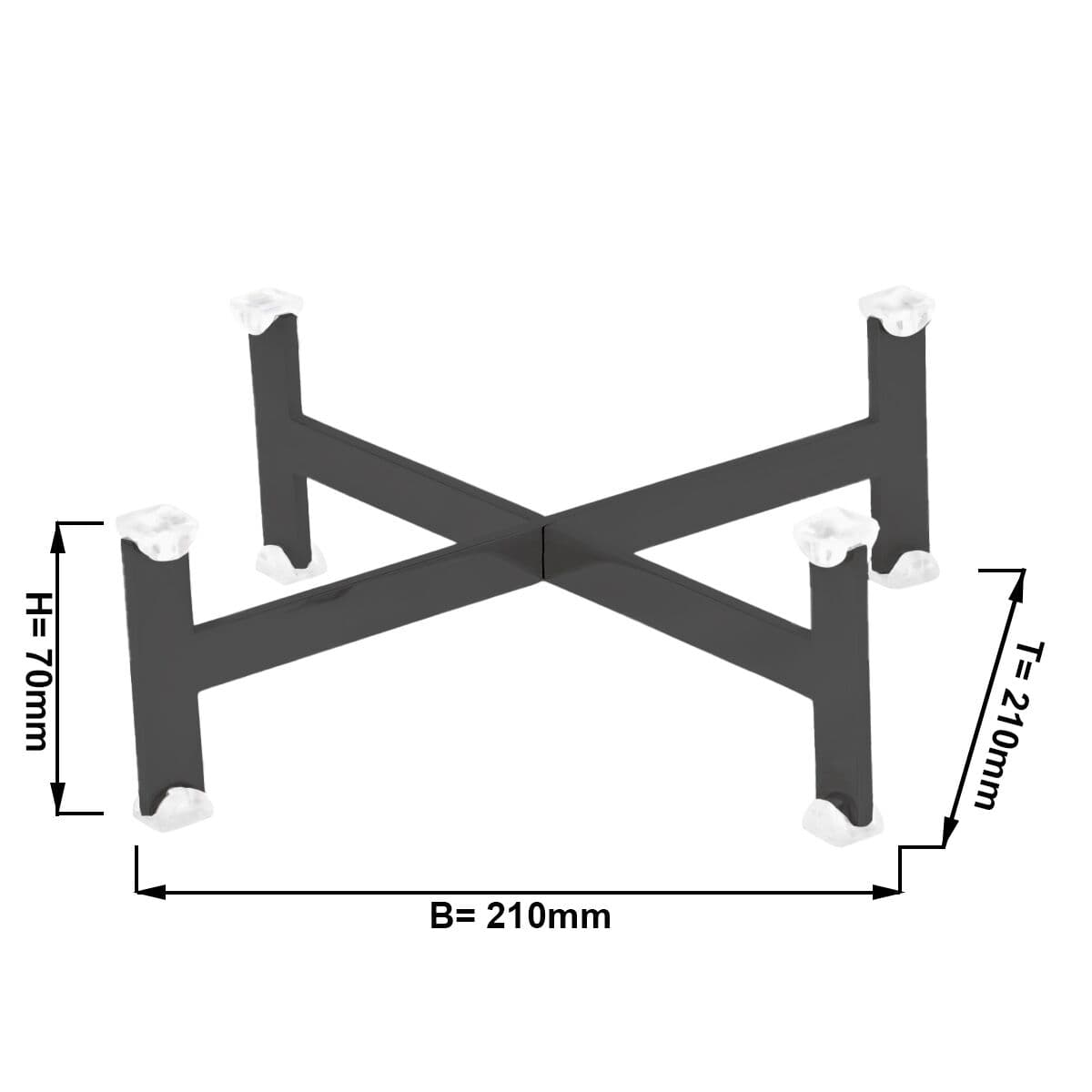 Buffetständer - Höhe: 70mm - Schwarz