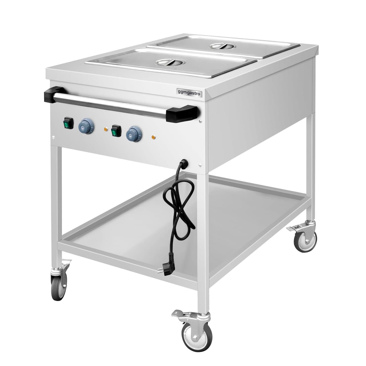 Bain-Marie Thermowagen - 2x GN 1/1 - Beckentemperatur getrennt regelbar