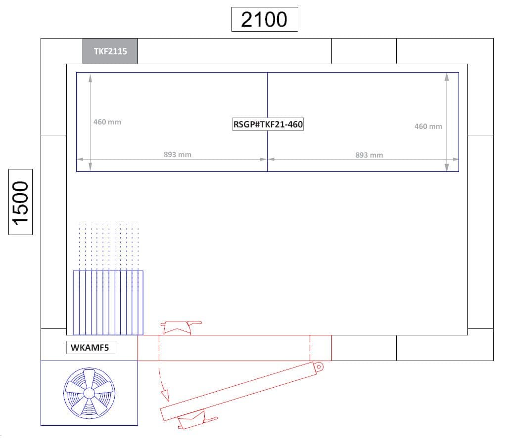 Regalset Aluminium (Eloxiert) - Bautiefe: 460mm