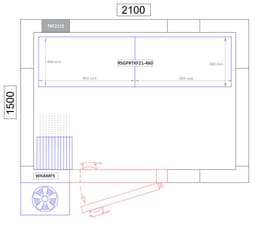 Regalset Aluminium (Eloxiert) - Bautiefe: 460mm