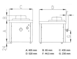 Eismaschine - 10 Liter/h - 1,1 kW