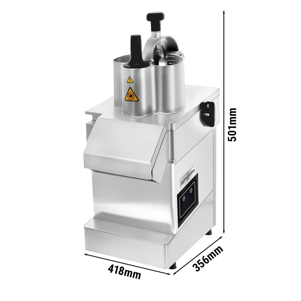 Elektrischer Gemüseschneider - 550 Watt - inkl. 3 Schneidescheiben